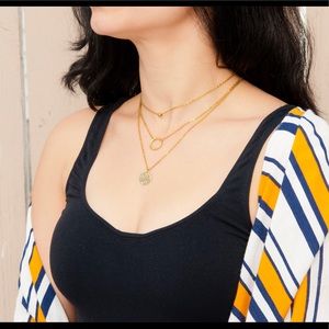 Gold Layered Necklace, Set of 3 layer Necklaces